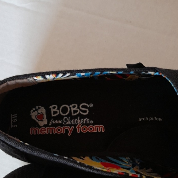 Bobs By Skechers Memory Foam Slip On Spadrille Pla - Picture 9 of 9